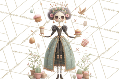 Dark Tea Party Clipart PNG, Halloween Clip Art Product Image 4