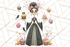 Dark Tea Party Clipart PNG, Halloween Clip Art Product Image 5