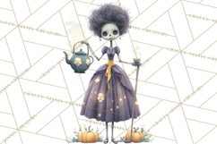 Dark Tea Party Clipart PNG, Halloween Clip Art Product Image 2