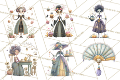 Dark Tea Party Clipart PNG, Halloween Clip Art Product Image 8