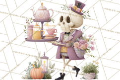 Dark Tea Party Clipart PNG, Halloween Clip Art Product Image 2