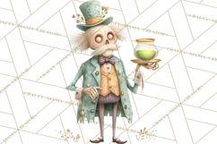 Dark Tea Party Clipart PNG, Halloween Clip Art Product Image 4
