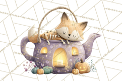Dark Tea Party Clipart PNG, Halloween Clip Art Product Image 5