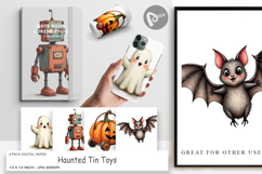 Haunted Toys Digital Paper Product Image 1