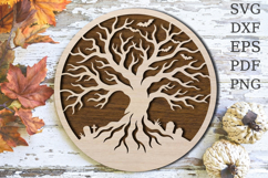 Haunted Tree Halloween Laser Cut SVG Product Image 1