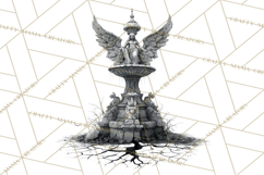Haunted Town Clip Art, Spooky Village Graphics &amp; PNGs Product Image 2