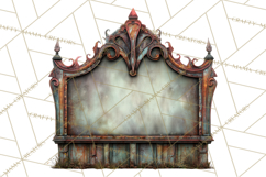 Haunted Town Clip Art, Spooky Village Graphics &amp; PNGs Product Image 5