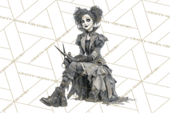 Haunted Town Clip Art, Spooky Village Graphics &amp; PNGs Product Image 5