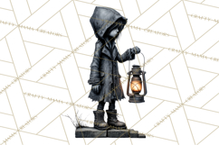 Haunted Town Clip Art, Spooky Village Graphics &amp; PNGs Product Image 2