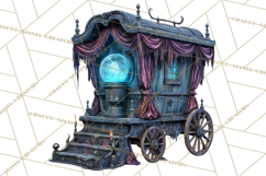 Haunted Town Clip Art, Spooky Village Graphics &amp; PNGs Product Image 3