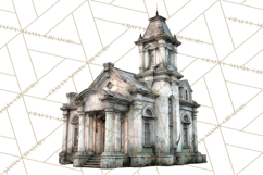 Haunted Town Clip Art, Spooky Village Graphics &amp; PNGs Product Image 4