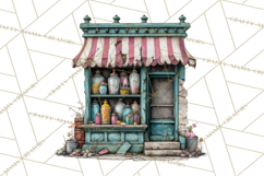 Haunted Town Clip Art, Spooky Village Graphics &amp; PNGs Product Image 2