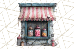 Haunted Town Clip Art, Spooky Village Graphics &amp; PNGs Product Image 3