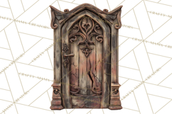 Haunted Town Clip Art, Spooky Village Graphics &amp; PNGs Product Image 2