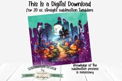 Haunted House | Seamless 20 oz Sublimation Tumbler Design Product Image 3