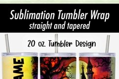 Haunted House Halloween 20 oz Tumbler Design | Add Your Name Product Image 2