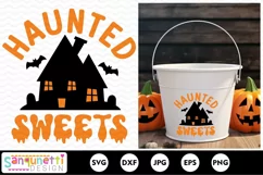 Haunted house SVG | Trick or treat bag SVG Product Image 2