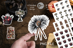 Tropical Goth Vacation Sticker Product Image 1