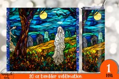 stained glass halloween sublimation 20oz tumbler BUNDLE Product Image 2