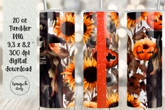 BUNDLE 20 oz tumbler gothic watercolor halloween sublimation Product Image 2