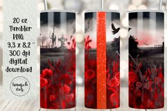 BUNDLE 20 oz tumbler gothic watercolor halloween sublimation Product Image 14