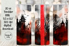 BUNDLE 20 oz tumbler gothic watercolor halloween sublimation Product Image 15