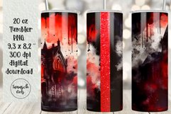 BUNDLE 20 oz tumbler gothic watercolor halloween sublimation Product Image 18