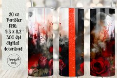 BUNDLE 20 oz tumbler gothic watercolor halloween sublimation Product Image 19