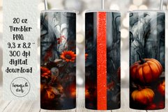 BUNDLE 20 oz tumbler gothic watercolor halloween sublimation Product Image 20