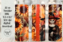BUNDLE 20 oz tumbler gothic watercolor halloween sublimation Product Image 3
