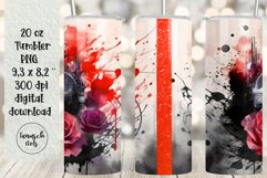 BUNDLE 20 oz tumbler gothic watercolor halloween sublimation Product Image 22