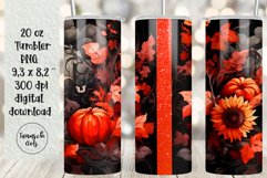BUNDLE 20 oz tumbler gothic watercolor halloween sublimation Product Image 23
