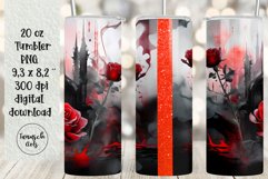 BUNDLE 20 oz tumbler gothic watercolor halloween sublimation Product Image 24
