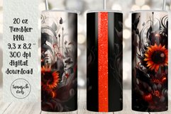 BUNDLE 20 oz tumbler gothic watercolor halloween sublimation Product Image 26