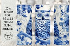 20oz tumbler owl Chinoiserie Sublimation Bundle PNG Product Image 4