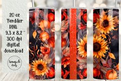 BUNDLE 20 oz tumbler gothic watercolor halloween sublimation Product Image 7
