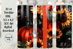 BUNDLE 20 oz tumbler gothic watercolor halloween sublimation Product Image 8