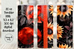 BUNDLE 20 oz tumbler gothic watercolor halloween sublimation Product Image 9