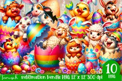 Happy Easter sublimation kitchen Hatching Egg BUNDLE Product Image 1