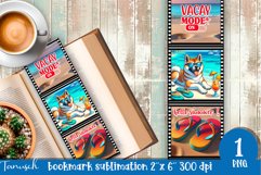 funny dog beach vacation magnet SUBLIMATION Product Image 1