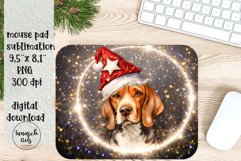 Christmas BEAGLE dog mouse pad Sublimation PNG design Product Image 1
