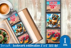 funny dog beach vacation magnet SUBLIMATION Product Image 1