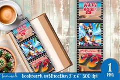 funny dog beach vacation magnet SUBLIMATION Product Image 1