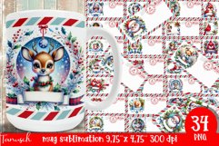 cute christmas MUG wrap Sublimation mega bundle PNG Product Image 12