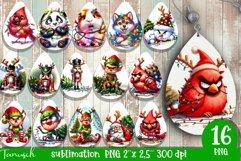 cute christmas Sublimation mega bundle PNG Product Image 10