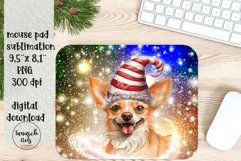 Christmas CHIHUAHUA dog mouse pad Sublimation PNG design Product Image 1