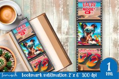 funny dog beach vacation magnet SUBLIMATION Product Image 1