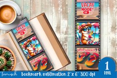 funny dog beach vacation magnet SUBLIMATION Product Image 1