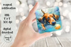 Underwater BEAGLE dog MAGNET Sublimation PNG DESIGN BUNDLE Product Image 5