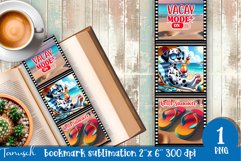 funny dog beach vacation magnet SUBLIMATION Product Image 1